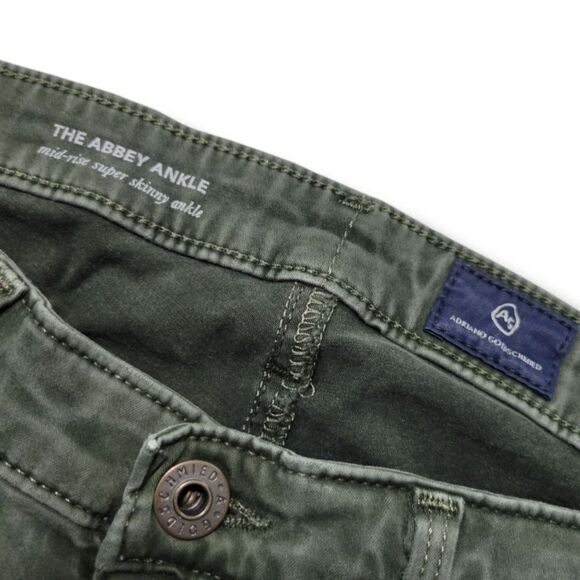 Adriano Goldschmied Jeans Size 27R W28"L28" The Abby Ankle Mid Rise Super Skinny - Picture 7 of 7